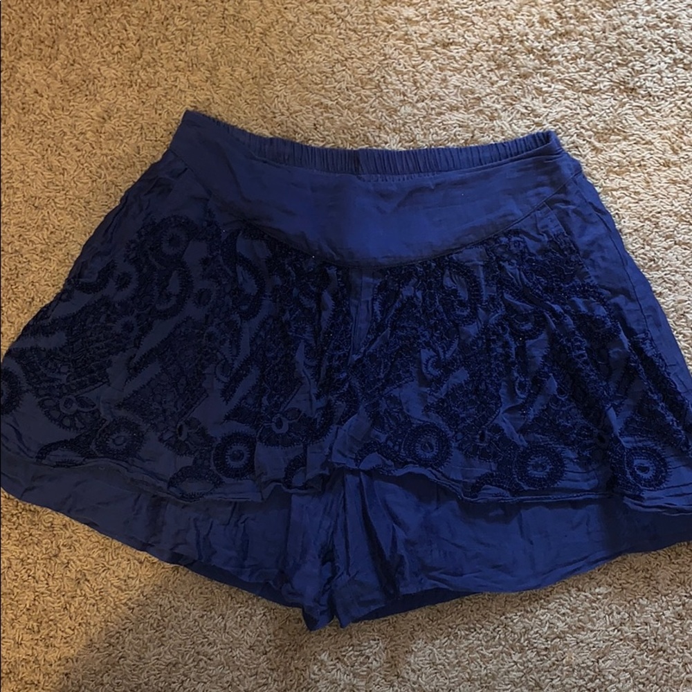 Anthropologie Life Notes crochet shorts